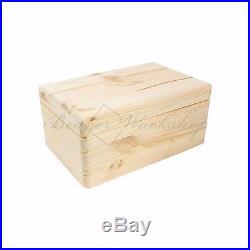 Large wooden box, storage box, storage box with lid NO HANDLES