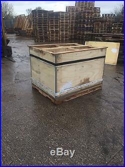 Large wooden box with lid Package Create Storage Shipping