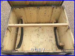 Large wooden storage crate Ex MOD