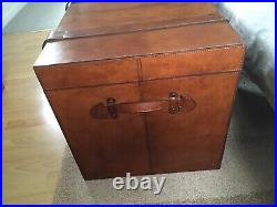 Leather Steamer Trunk- Life of Riley (Please Read Description) RRP £425