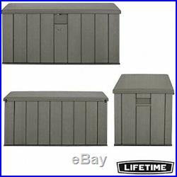 Lifetime Garden Storage Box Waterproof Piston Lid 568 Ltr XL Size 10 Yr Warranty