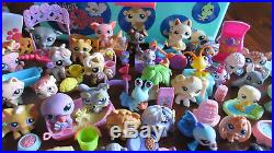 Littlest Pet Shop Mixed Lot Of Dogs Cats Horses Tackle Box & Accessories Nice