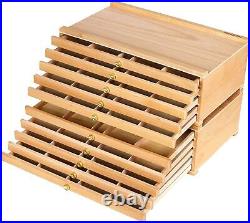 MEEDEN 10-Drawer Artist Supply Storage Box Large Capacity Multi-Function Beec
