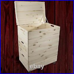 MEGA SET / 3 Tier Extra Large Wooden Boxes / Stackable Crate Chest on Wheels