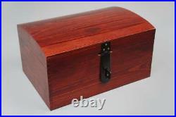 Mahogany X Large Treasure Chest Wooden Box Memory Storage Keepsake SO22mmL