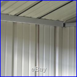 Metal Shed 8 x 6 FT Garden House Storage Large Yard Store Roof Building Tool Box