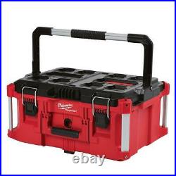 Milwaukee Packout 22 Inch Modular Tool Box Storage System Lockable Wheeled Red