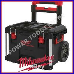 Milwaukee Packout Large Rolling Trolley IP65 Modular Carry Case Storage Tool Box