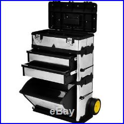 Mobile Tool Box Storage On Wheels Tool Chest Toolbox Stainless Steel Large Deep