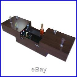 Modern Wooden Coffee Table Furniture Living Room Sliding Tops Large Storage Box