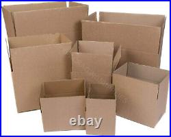 Moving Cardboard Boxes All Sizes Single Wall Postal Shipping Travel Boxes