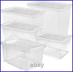 Multipurpose Home Office Moving Useful Plastic Storage Containers With Lids