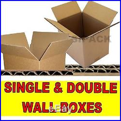 NEW SINGLE & DOUBLE WALL CARDBOARD POSTAL BOXES MADE FROM PURE KRAFT PAPER