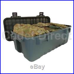 New Heavy Duty Plano Military Storage Trunk, Pack of 3, Olive Drab