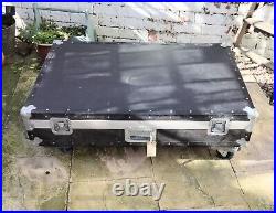 Oakleigh Cases Black Roadie Box Transport Storage Coffee Table 78 x 114 x 36 cm