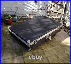 Oakleigh Cases Black Roadie Box Transport Storage Coffee Table 78x114x36 cm