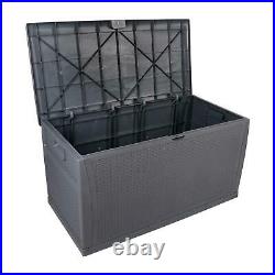 Oshion Garden Storage Box Waterproof Outdoor Utility Cushion Tool Chest 450L UK