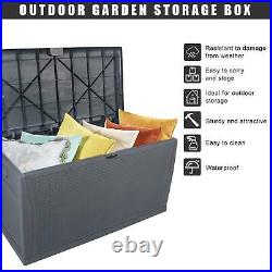 Oshion Garden Storage Box Waterproof Outdoor Utility Cushion Tool Chest 450L UK