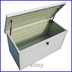 Outdoor Garden Metal Storage Utility Chest Cushion Shed Box Heavy Duty Furniture