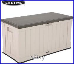 Outdoor Garden Patio Lifetime Large 439 Litre Deck Storage Box Unit Furniture