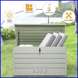 Outdoor Garden Storage Chest Cushion Box Waterproof Sports Equipment Chest Shed