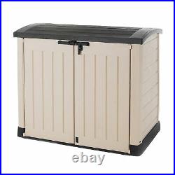 Outdoor Large Plastic Storage Box Garden Keter Store It Out Arc Lockable Shed