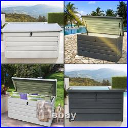 Outdoor Metal Storage Box Large Garden Shed Chest for Cushions Tools Accessories