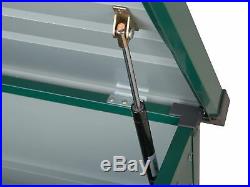 Outdoor Steel Storage Box Green Metal Cushion Chest Lockable Rectangular Cebrosa