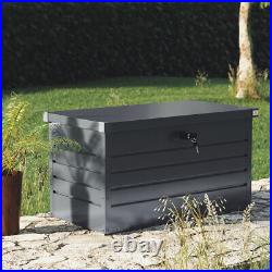 Outdoor Storage Box 360L Metal Garden Lockable Utility Chest 120x62x63cm Patio