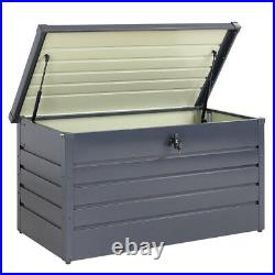 Outdoor Storage Box 360L Metal Garden Lockable Utility Chest 120x62x63cm Patio