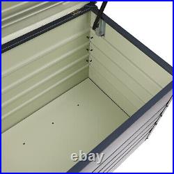 Outdoor Storage Box 360L Metal Garden Lockable Utility Chest 120x62x63cm Patio