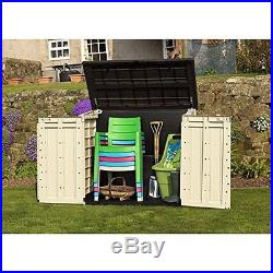 Outdoor Storage Box Shed Plastic Utility Large Garden Tools Bicycles Container