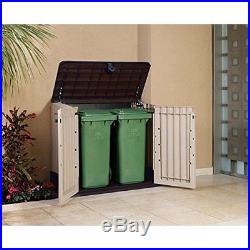 Outdoor Storage Unit Box Plastic Shed Large Garden Bike Tools Container