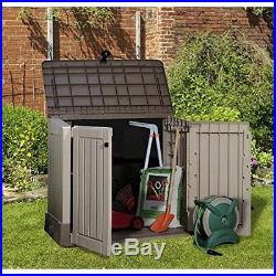 Outdoor Storage Unit Box Plastic Shed Large Garden Bike Tools Container