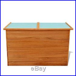 Outdoor Wood Storage Box Waterproof Large Garden Patio Classic Cabinet Back Yard