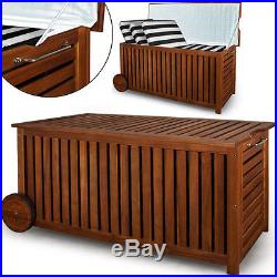 Outdoor Wooden Storage Box Home Modern Large Furniture Storage Unit Solutions
