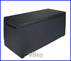 Outside Large Storage Box Bench Containers Patio Toys Cushions Tools Organiser