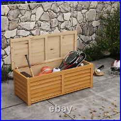 Outsunny 292L Outdoor Storage Box for Patio, Pool, Light Brown