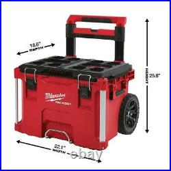 PACKOUT 22 in. Modular Tool Box Storage System Lid Strike Lockable Weather