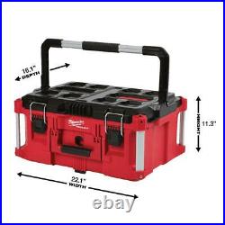 PACKOUT 22 in. Modular Tool Box Storage System Lid Strike Lockable Weather