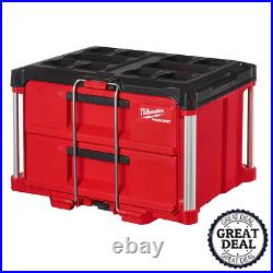 PACKOUT 2-Drawer Tool Box With Carrying Handles Portable Hand Tools Storage Boxes