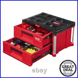 PACKOUT 2-Drawer Tool Box With Carrying Handles Portable Hand Tools Storage Boxes