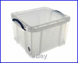 PACK OF 10 Really Useful 35 Litre Boxes A4 foolscap Files Folder Toy Storage Box