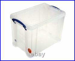 PACK OF 10 Really Useful Box 19 Litre A4 Paper Files Under Sink Clear Storage
