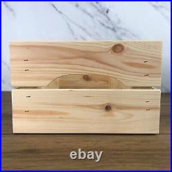 PLAIN Wood Crate Storage Box, Ready To Fill, Large Pine Crate 31 x 23 x 15cm