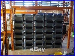 Pallet Racking Plastic Storage Bins Boxes With Scooped Front X 10 