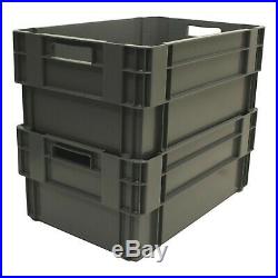 Pallet of 60 Industrial Stack & Nest Euro Storage Box Boxes Container 50L New