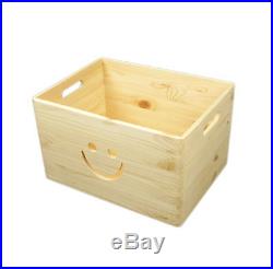 Plain Large Pine Wooden Storage Box / Toy Box / Chest / 39x30x24 cm