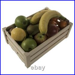 Plain Wooden Slatted Fruit Crates Containers in 3 Sizes/Apple Storage Crate Box