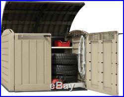Plastic Bike Shed Outdoor Garden Large Tools Lawn Mower Storage Box Patio Store